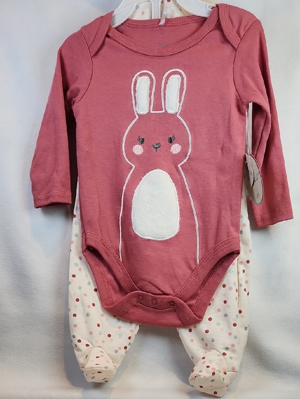 MiniBean Girls Pink Bunny Three-Piece for Kids